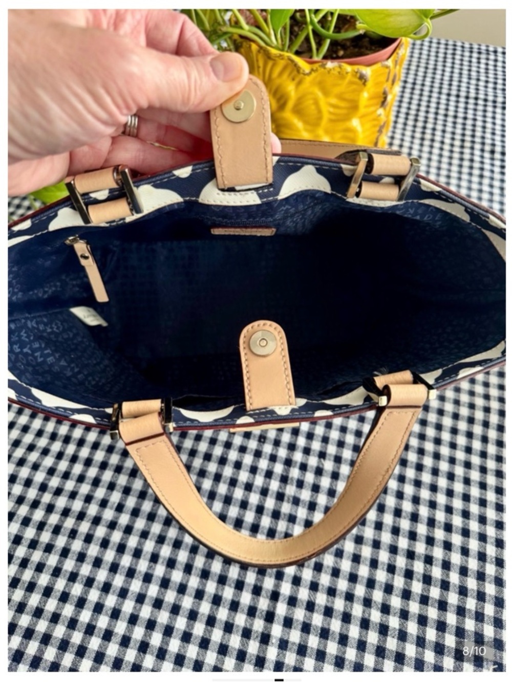 Kate Spade Grant Street “Juno” tote Tan Handles - Picture 8 of 10